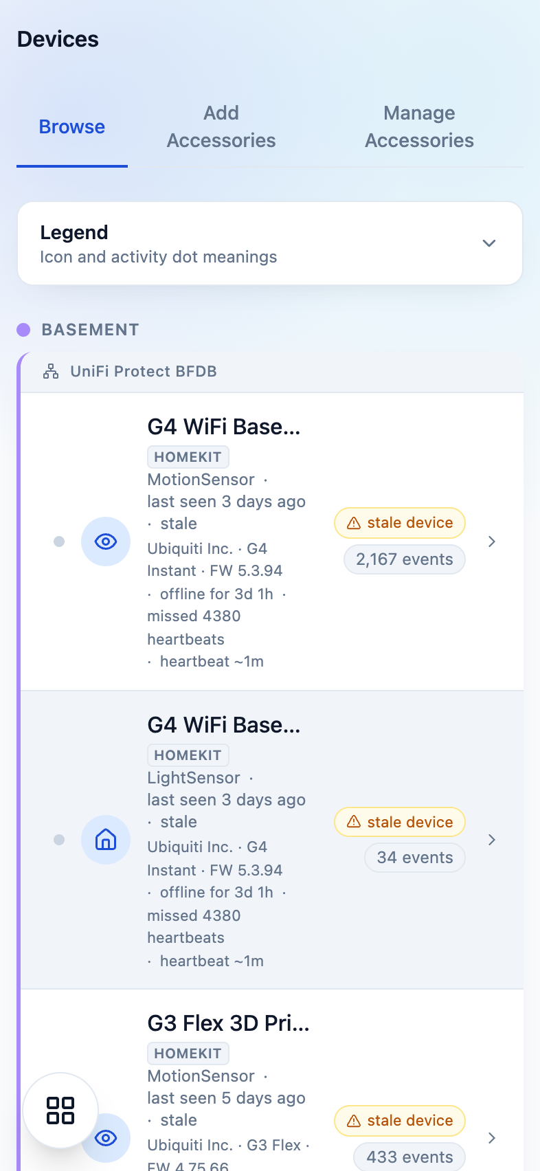 Mobile accessories view